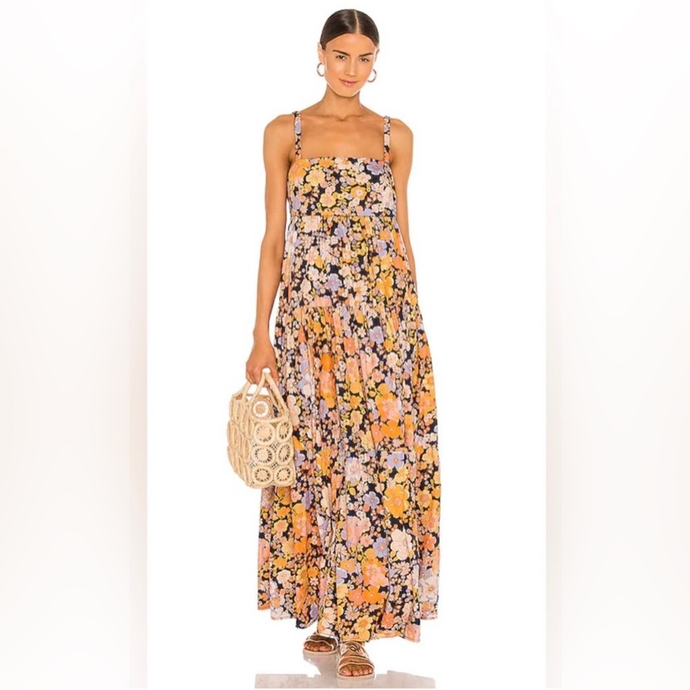 Free People Park Slope Maxi Dress in Dark Combo